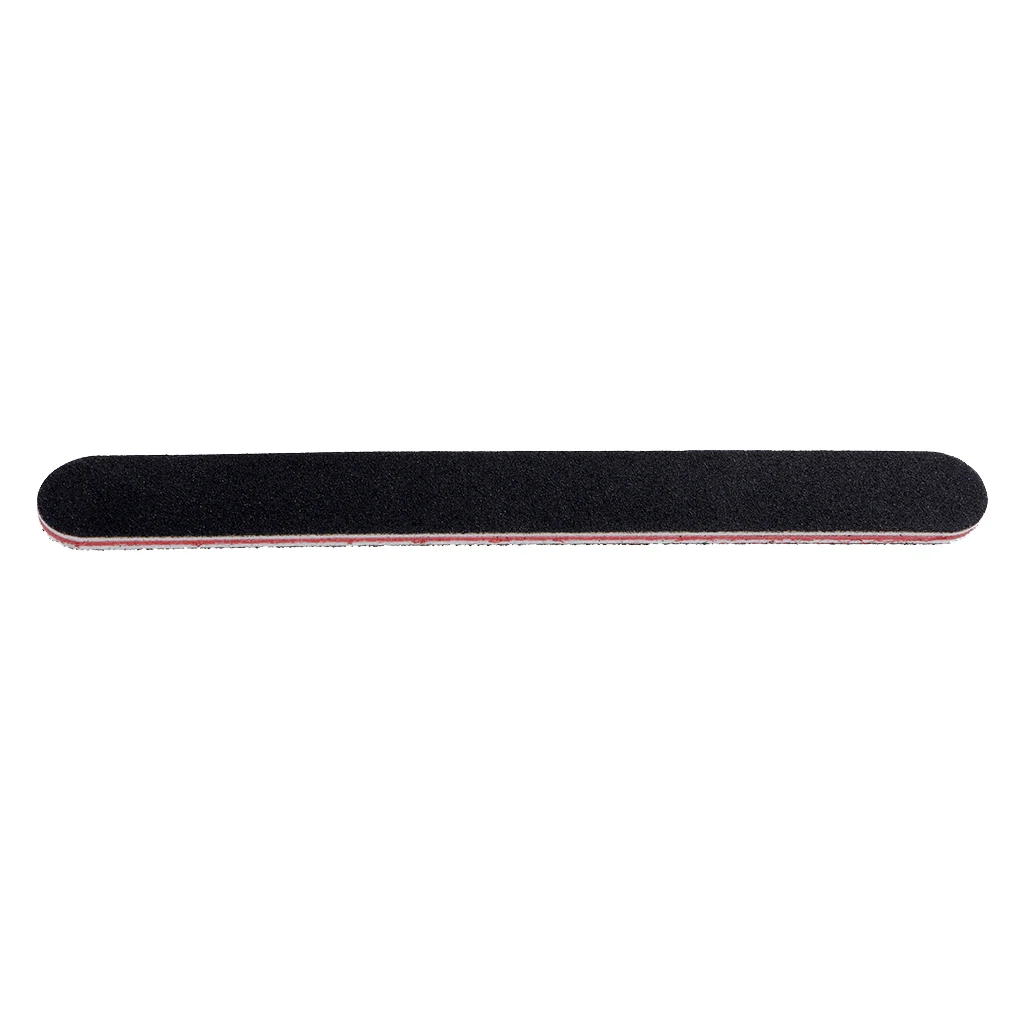 5 Pieces Professional 100/180 Grit Straight Black Pro Double Sided Manicure Nail Emery Boards Nail Polish Care Tools