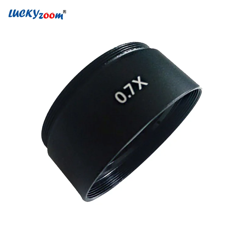 Фирменный объектив Luckyzoom SZM 0.7X для стерео микроскопа WD120mm тринокулярный микроскоп