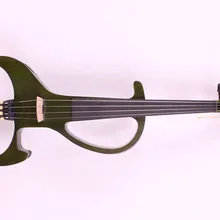 4/4 Новая 4 струнная электрическая акустическая скрипка из цельного дерева приятный звук зеленого цвета