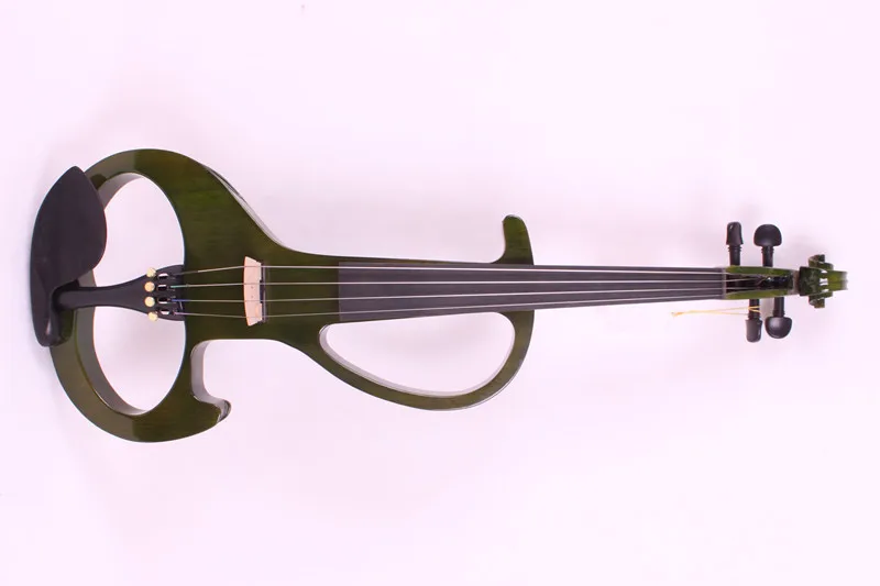 

4/4 New 4 string Electric Acoustic Violin Solid Wood Nice Sound green color