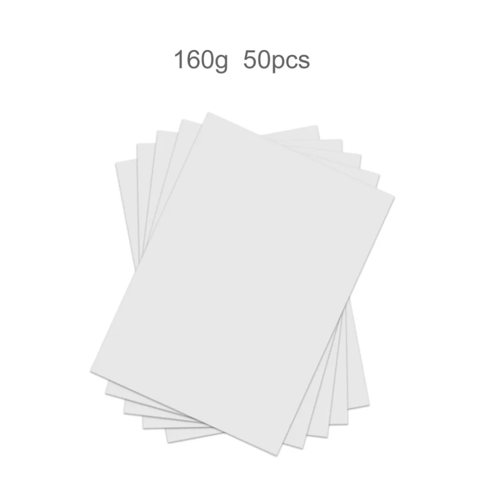 50 листов глянцевый 3D-принтеры Фотобумага для струйных принтеров A4 5760 Точек на дюйм точность печати Двусторонняя Прямая Универсальный