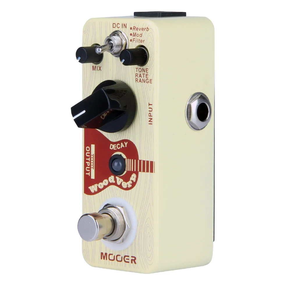 Mooer WoodVerb акустическая гитара педаль с эффектами реверберации полностью