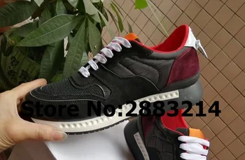 

Patchwork Mesh Leather Man Outdoor Casual Sneakers Shoes Low Top Round Toe Lace Up Flats Shoes Euro Size 38-46 Man Leisure Shoes