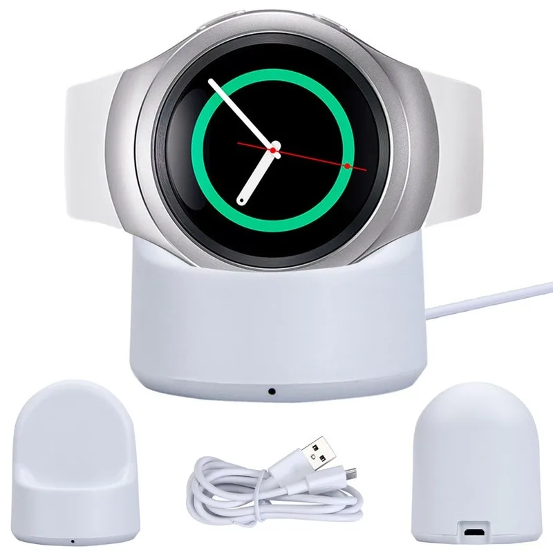 

High Quality 220V/5V Wireless Charging Dock Cradle With USB Cable Charging support changers For Sumsung Gear S2 watch Devices.