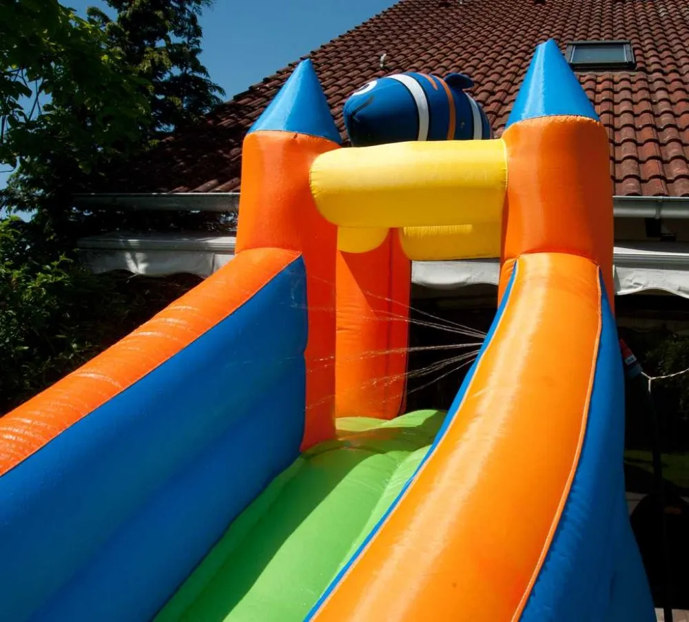 Надувной водный батут надувная горка водная Луны надувной парк|water slide bouncer|slide