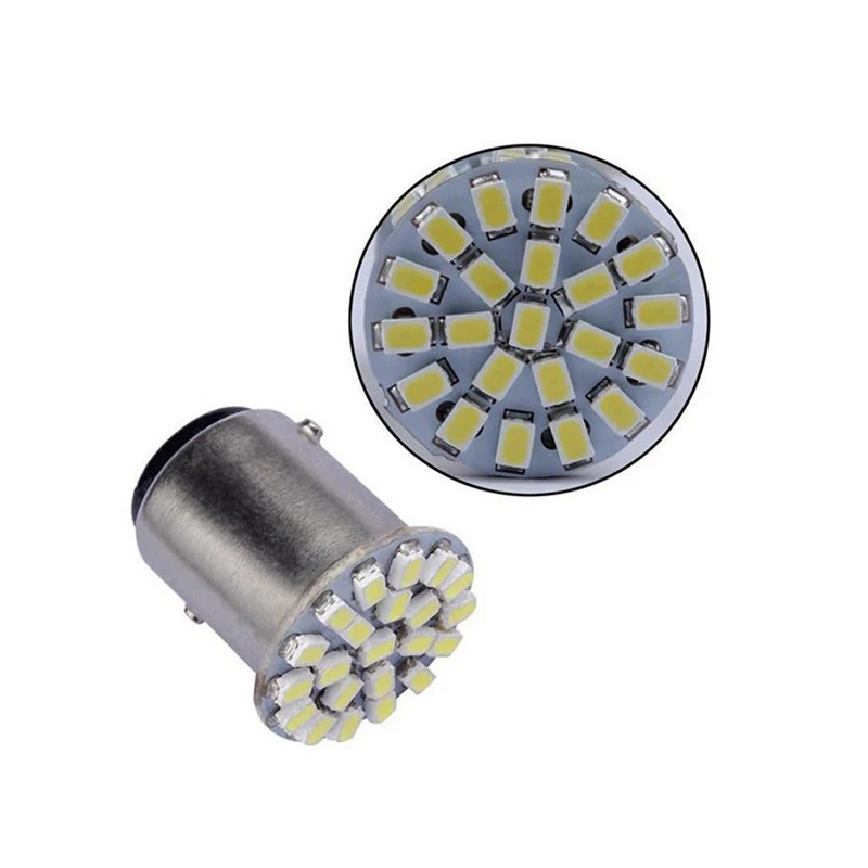 500 шт. 1156 BA15S 1157 светодиодный P21W 1206 22SMD светодиодный задний сигнал автомобиль свет лампы Обратный лампы