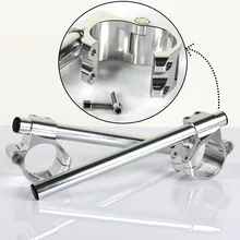 BIKINGBOY 22 мм 7/" зажим на руль вилка разделенная Ручка Бар 41 43 45 46 47 48 50 51 52 53 54 55 мм мотоцикл кафе гонщик пара