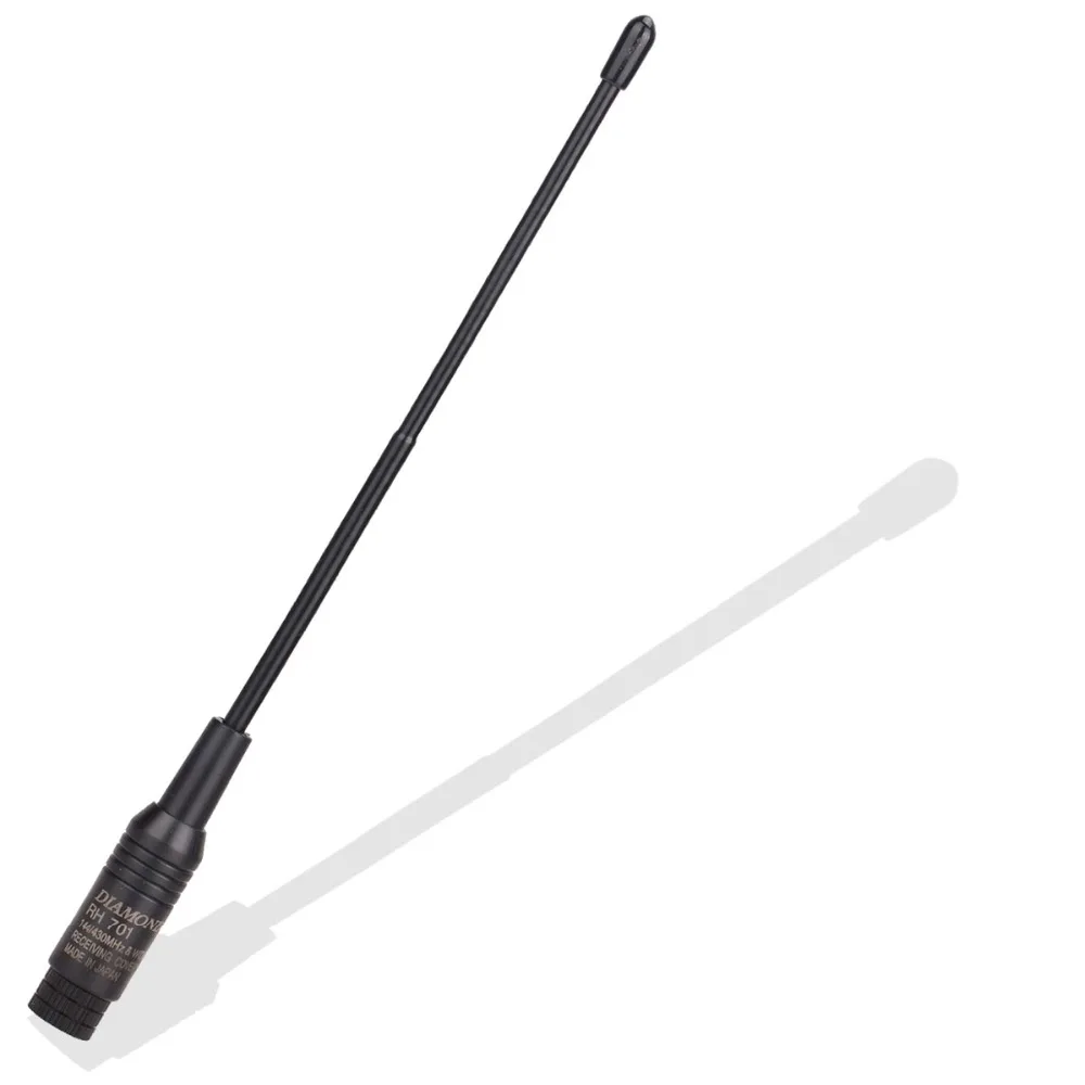 Алмазная RH 701 SMA Male двухдиапазонная антенна U/V 144/430MHz для Baofeng Yaesu TYT TH UV8000D/E Wouxun KG UV8D/9D