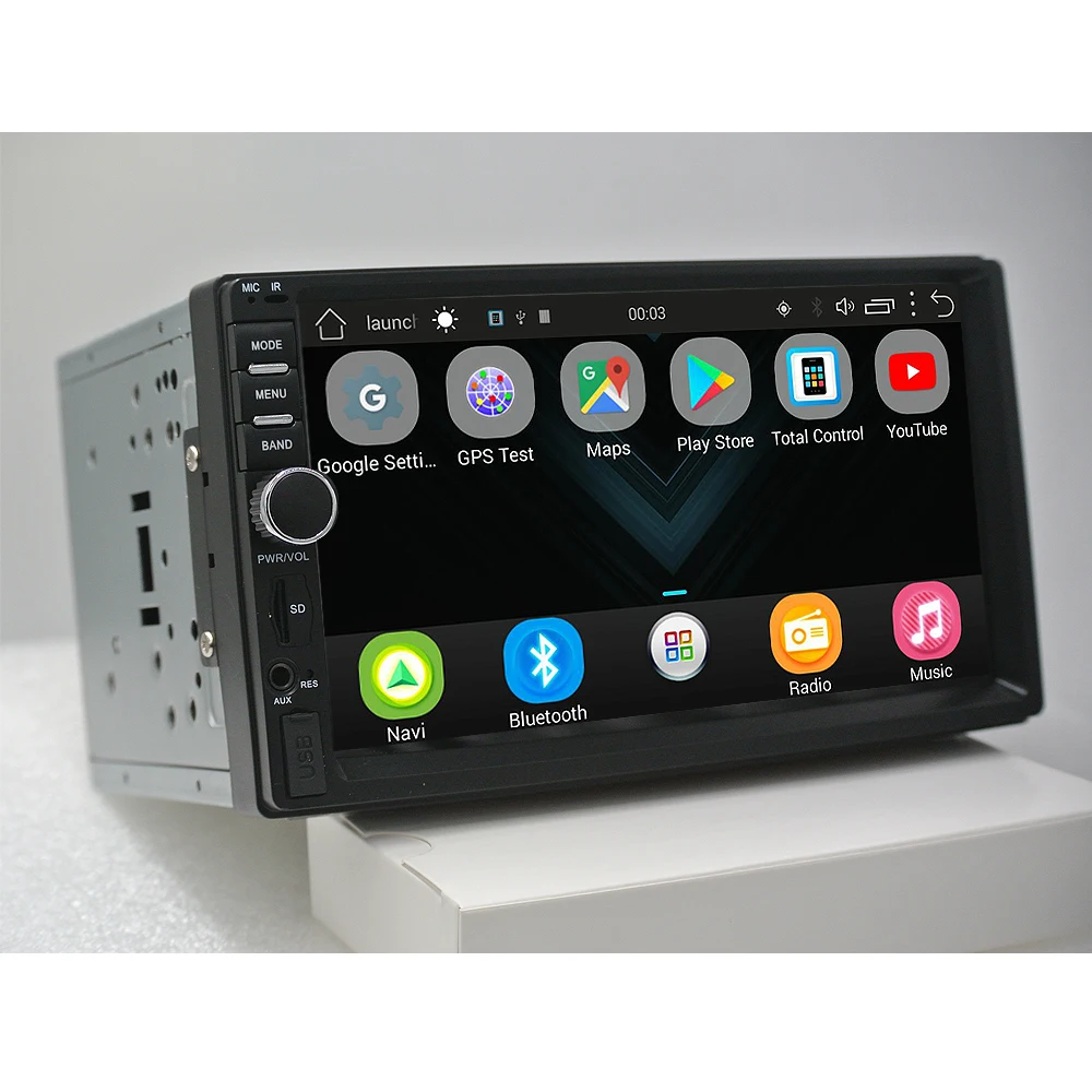 Rhythm 2 din android 6.0 car radio auto bluetooth double din multimedia player universal GPS Navigation 1024*600 support dab  