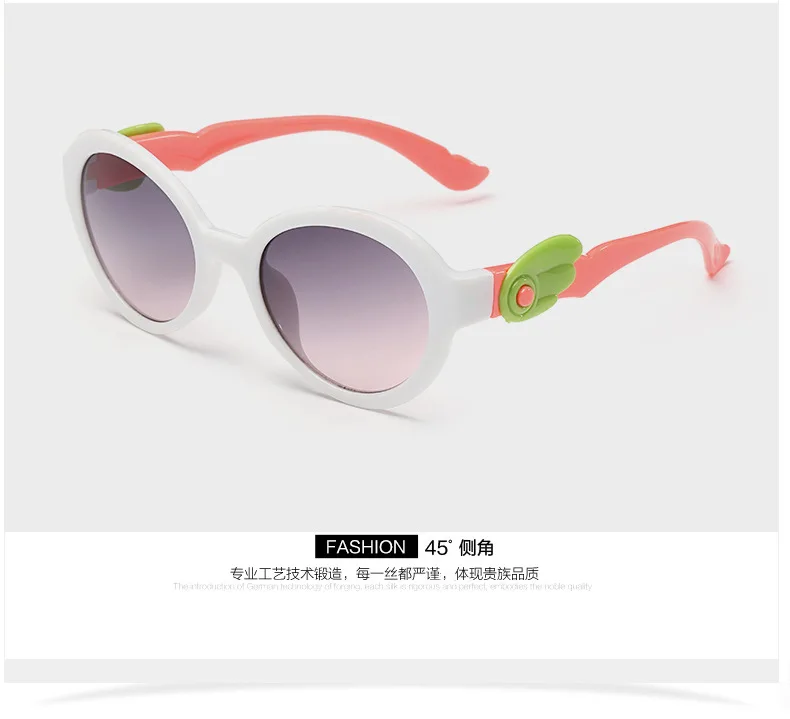 Модные брендовые овальные очки для маленьких детей TR90, оправа, солнцезащитные очки UV400 для мальчиков и девочек, милые крутые солнцезащитные очки, 8 цветов