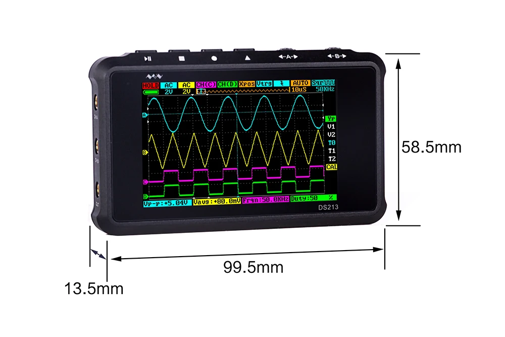 4 canais 15 mhz 100 ms s