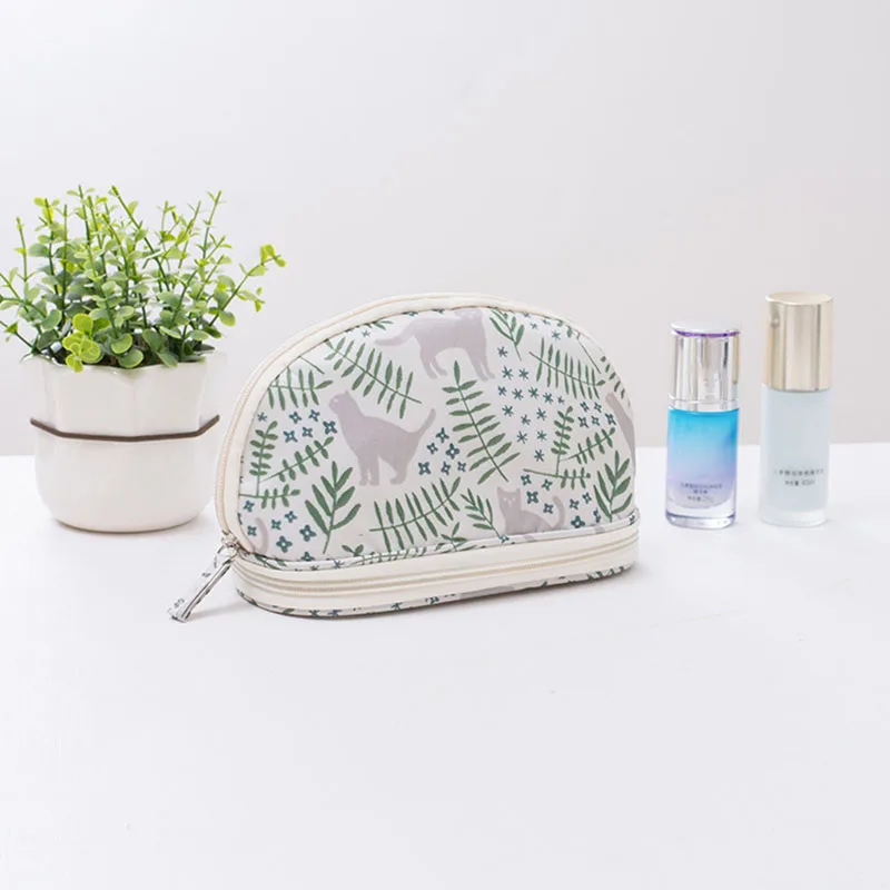 Портативная макияжная сумка-Органайзер для кистей на молнии, косметичка для путешествий, косметичка для женщин js002 - Цвет: as picture