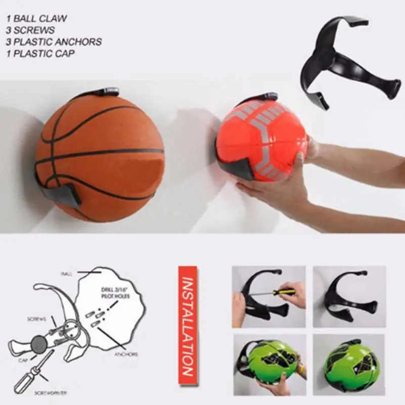 Ball Claw Holder Plastic Stand Support Football Soccer Rugby Basketball