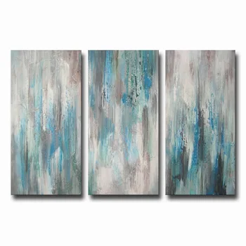 

100% Hand-painted 'Sea of Clarity' Oil Painting Canvas Art Set Modern Abstract Oil Painting On Canvas Wall Art Gift No Framed