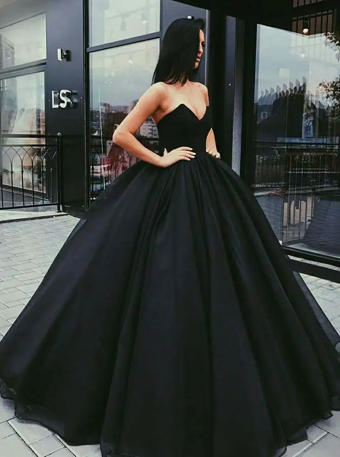 Простое милое платье vestidos de graduacion Tull vestido formatura, бальное платье, Длинные вечерние платья на выпускной - Цвет: Черный