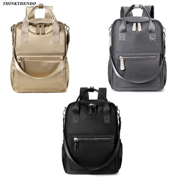 

THINKTHENDO 2019 New Solid Women Oxford Fashion Zipper Backpack Purse Shoulder Bag School Backpack Travel Bag