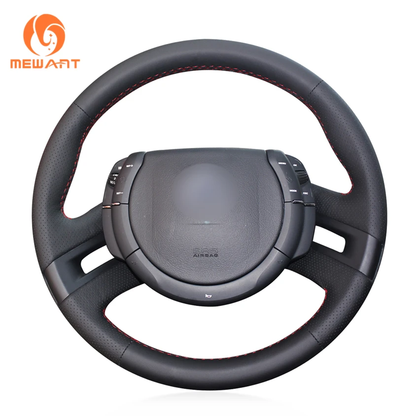 Mewant Czarna Sztuczna Skórzana Osłona Na Kierownicę Do Samochodu Citroen C4 Picasso 2007 2013|Car Steering Wheel Cover|Steering Wheel Coverwheel Cover - Aliexpress