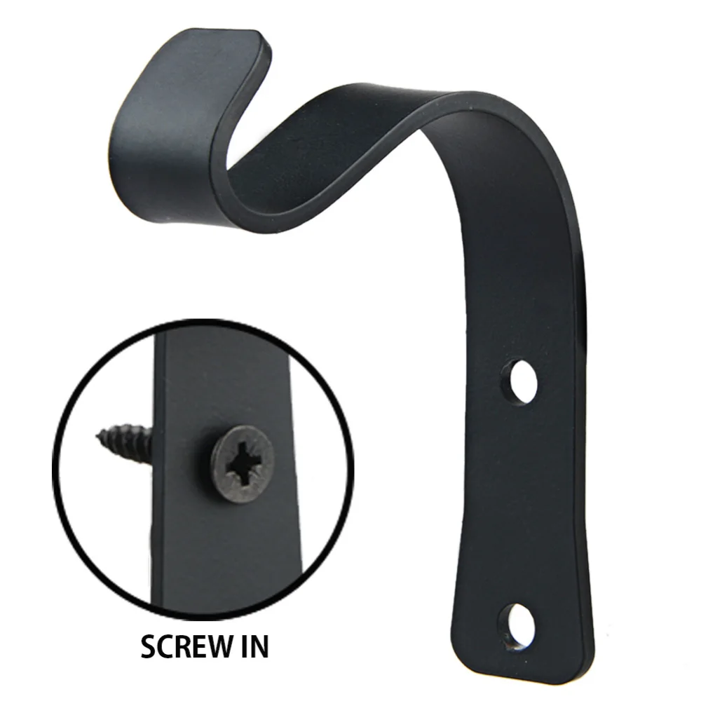 

2PC Coat Hooks Wall Mounted Hook Hangers Curved Hooks Plants Bracket for Hanging Lantern Home kitchen Wall Bathroom Device