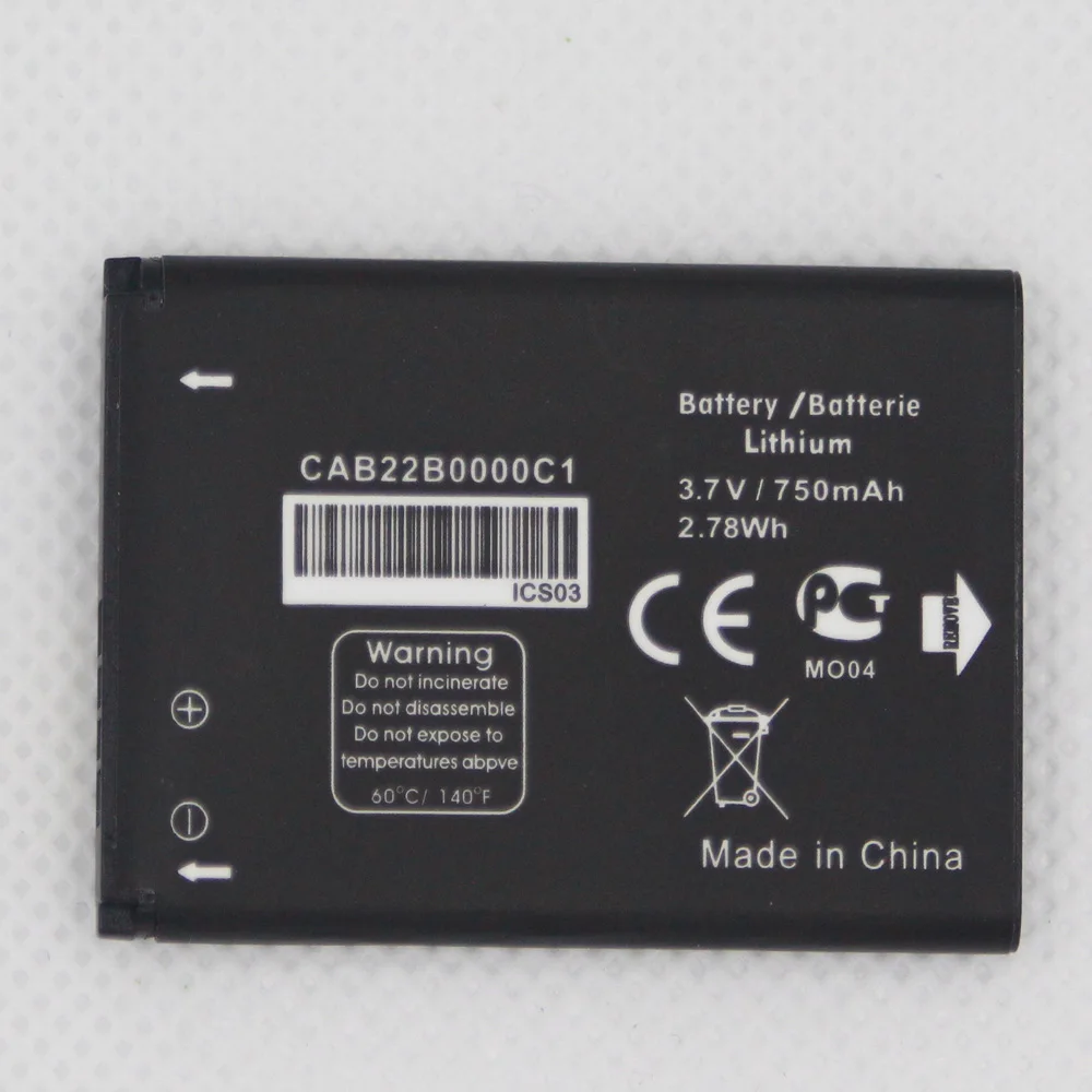 5pcs/lot CAB22B0000C1 Battery For ALCATEL OT-2012D Alcatel One Touch 103 103A CAB3010010C1 CAB30M0000C1 | Мобильные телефоны и