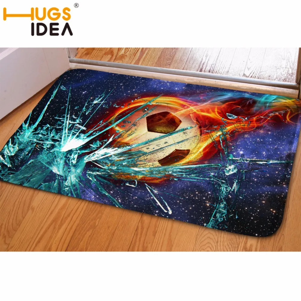 HUGSIDEA 3D узор напольный коврик ковер для гостиной нескользящий коврик под дверь спальни фланель Прихожая кухня ванная комната ковер 59*40