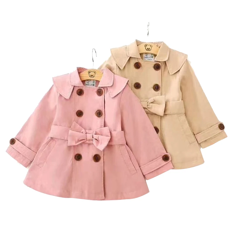 

2018 Fashion jacket style solid outerwear coats girl clothing Children's wear Full cloak kid winter coat for girls clothes