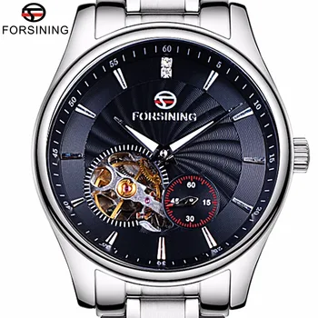 

Forsining Classic Series Sapphire Crystal Tourbillion Designer 316L Steel Mens Male Wrist Watch Top Brand Luxury Automatic Watch