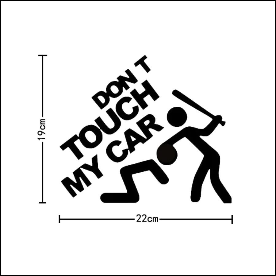 sticker don't touch my car Audi bmw VW Toyota Honda-2