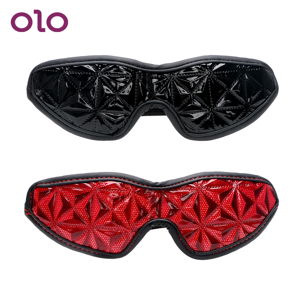 Эротические игрушки OLO из искусственной кожи для ролевых игр повязка на глаза