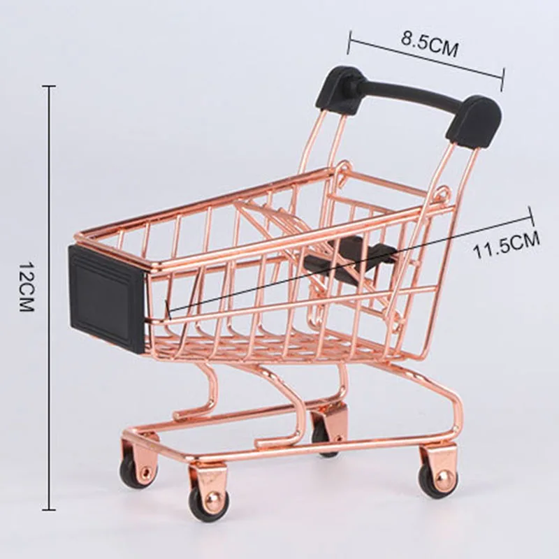 Makeup Organizer Creative Simulation Mini Shopping Cart Supermarket Trolley Debris Storage Box Organizador Home Decoration Makeup Organizer Creative Simulation Mini Shopping Cart Supermarket Trolley Debris Storage Box Organizador Home Decoration