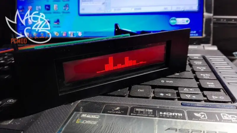 USB монитор состояния компьютера ЖК-дисплей для HTPC классический 2402 красные буквы классический монитор экран с программным обеспечением драйвер