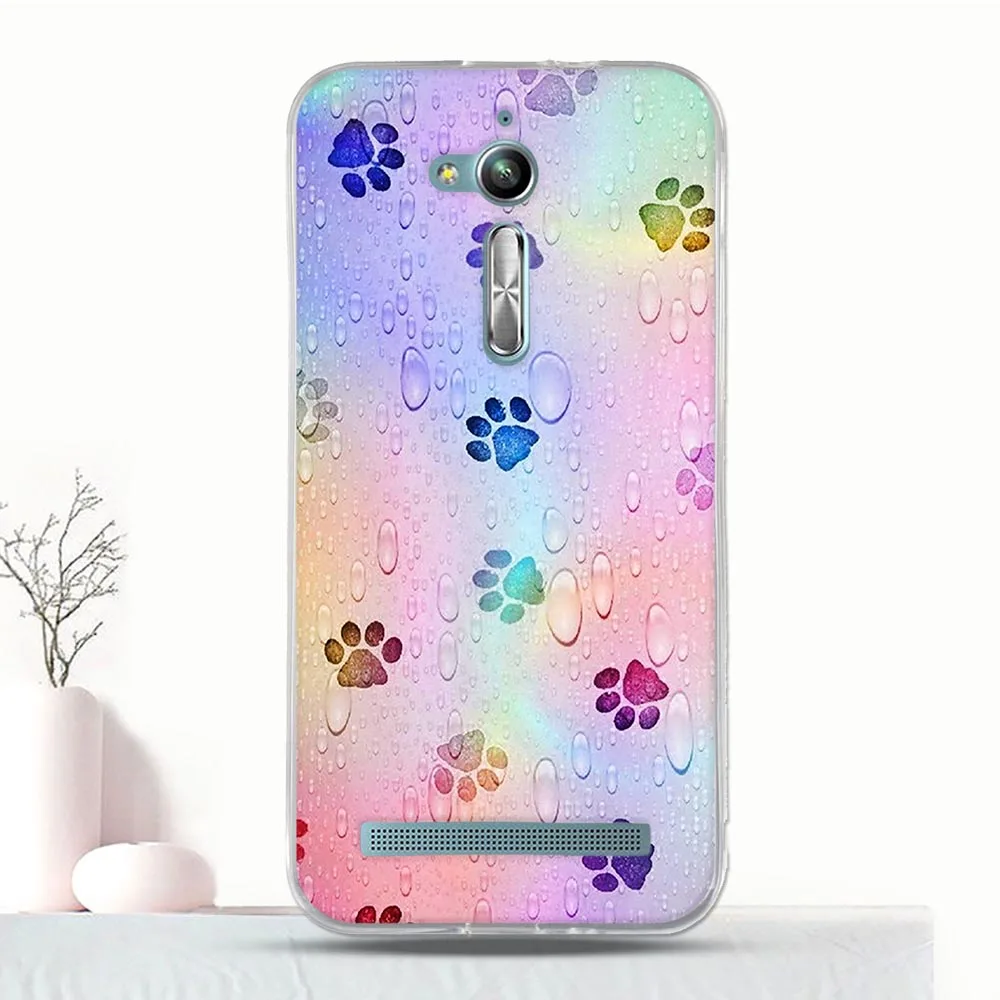 Fundas Silicone For Asus Zenfone Go ZB500KL Case Cute Animal Bumper For Asus Zenfone Go ZB500KL ZB500KG TPU Coque 5.0" Case cell phone pouch with strap Cases & Covers