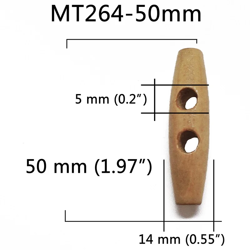 5 шт 50 шт 100 шт из натурального дерева рога большие деревянные пуговицы для шитья поделки своими руками и Скрапбукинг для одежды пальто ручной работы овальные пуговицы - Цвет: MT264-50mm