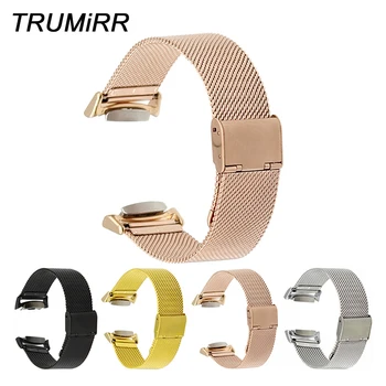 

Milanese Watch Band + Adapters + Tool for Samsung Gear S2 SM-R720 / R730 Stainless Steel Strap Bracelet Black Rose Gold Silver