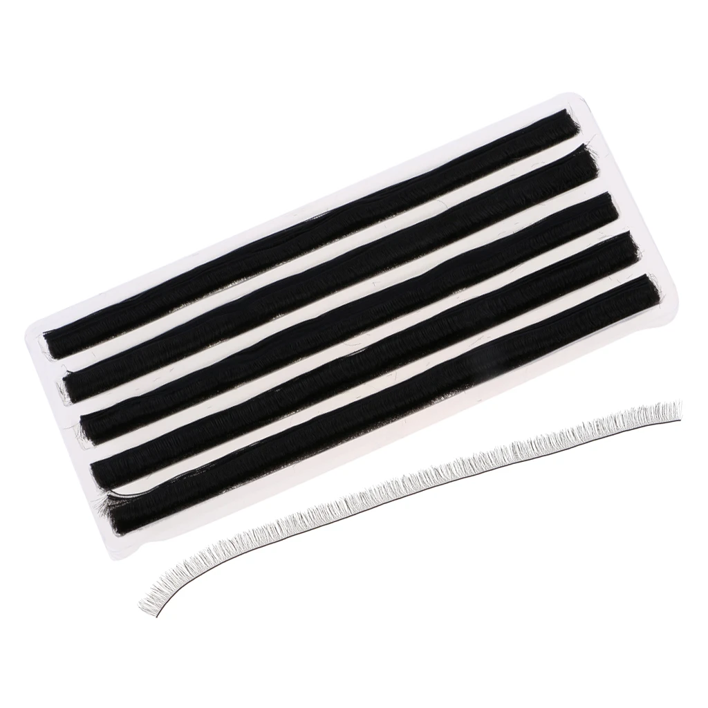 200Pcs Soft Plastic False Eyelashes Eyelash Strips for BJD Baby Dolls Eye Make up 200*8mm Various Colored