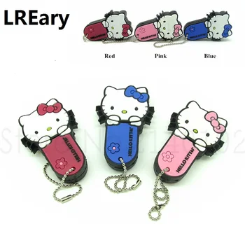 

new style Hello Kitty Pen drive red/pink/blue cat usb flash drive memory stick storage device 4g/8g/16g/32g girl gift