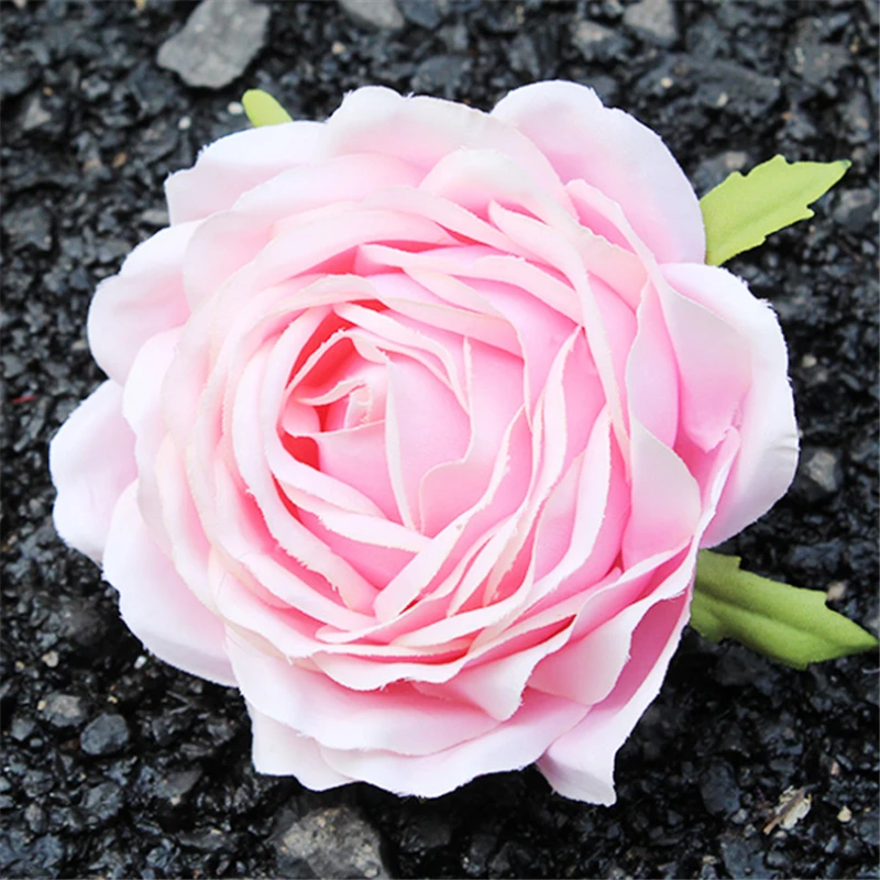 

Pink Artificial Tea Rose Bud small peony flower head flores wedding decoration Wreath Scrapbooking DIY Craft Fake Flowers 20pcs