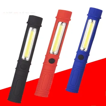 

Super Deal 2 in 1 COB flashlight Portable Lightweight COB LED Camping Work Inspection Light Lamp Pen Light Hand Torch