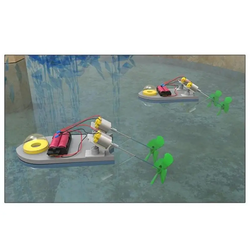 Very best  RC Speedboat Remote Control Boat DIY Mini Power Boat Yacht Assembly Model Kids Exercise Ability Edu