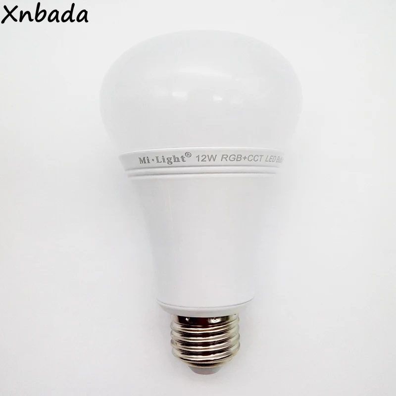 Mi. light 12 W E27 светодиодная лампа с регулировкой светодиодный свет лампы RGB+ теплый белый+ белый(RGB+ CCT) прожектор для внутреннего украшения AC85-265V