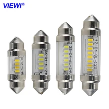 Viewi – ampoule pour intérieur de voiture, lampe de lecture de cartes, dôme, 31mm, 36mm, 39mm, 42mm, C3W, C5W, C10W, 6v, 12v, 24v