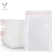 20 шт. 14*16 см водонепроницаемый белый жемчуг пленка Пузырьковые конверты-пакеты для почтовых отправлений анти-шок анти-давление антистатические