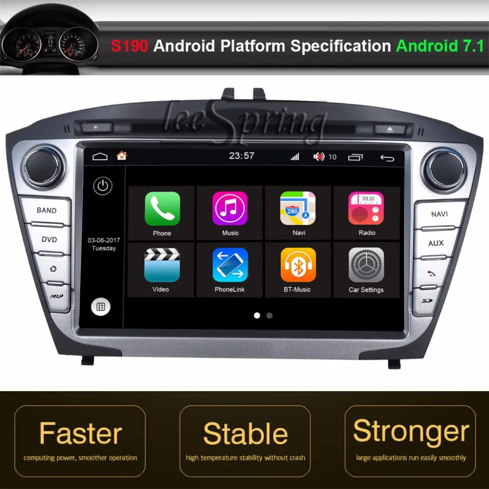 Android 7,1 автомобиль DVD gps плеер для hyundai 2014 IX35 низкая/2014 IX35 высокое