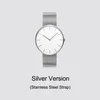 Xiaomi TwentySeventeen, кварцевые наручные часы из нержавеющей стали для мужчин и женщин, водонепроницаемые часы со стальным ремешком, браслет, 3 АТМ, подарок для влюбленных - Цвет: Stainless Strap