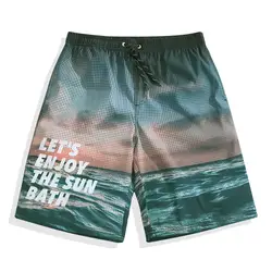 Горячая Распродажа, мужские пляжные брюки, быстросохнущие, для отдыха на море, свободные, с пятью точками, популярные весенние шорты для