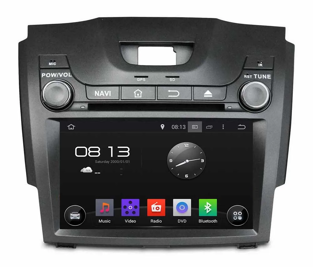 Sale Android 8.0 octa core 4GB RAM car dvd player for Chevrolet S10 Isuzu D-Max ips touch screen head units tape recorder radio 1