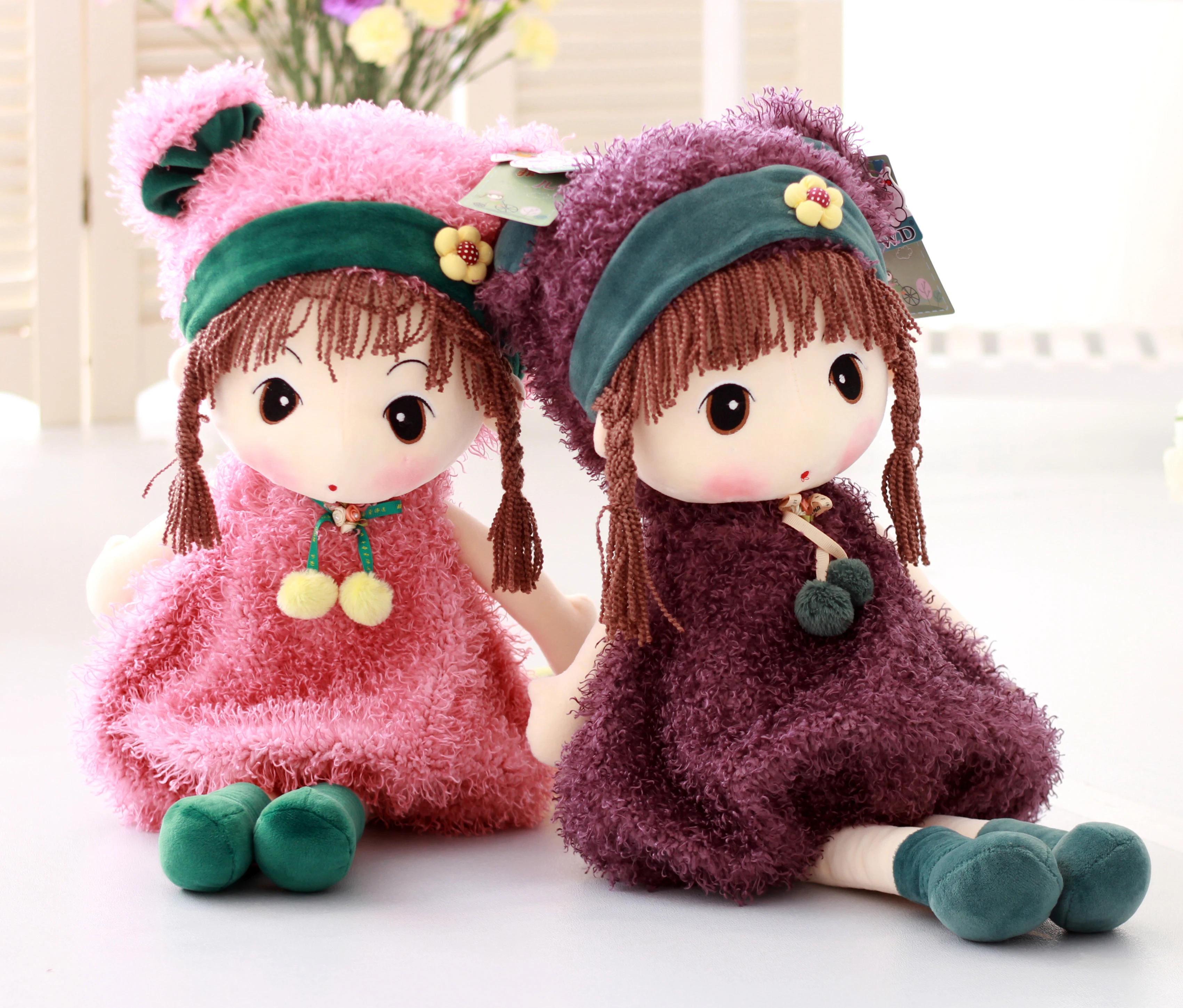 thumbnail image 2 of Soft Ragdoll, Ragdoll Baby Doll With Hair, Cute Doll Ragdoll Plush St￭ Animal Toy Cartoon Decoration Toy Gift For Children Baby Girl 45cm White 2 of 14