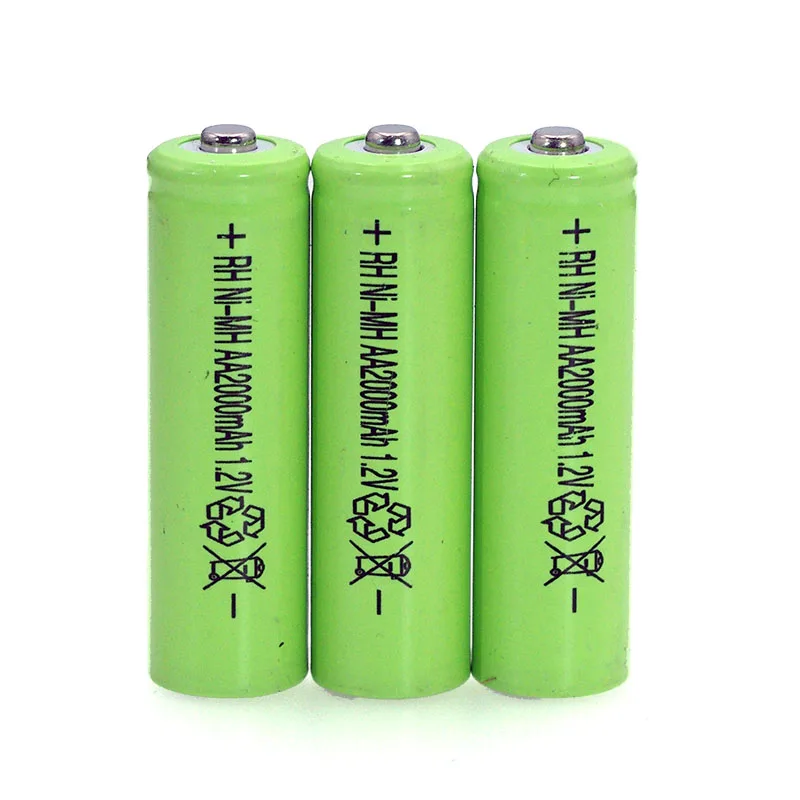 1,2 V AA Ni-MH аккумулятор 2000mAh 1,2 v аккумулятор высокой емкости камера/микрофон/мышь/игрушки батареи