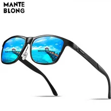 Поляризованные солнцезащитные очки из алюминия и магния солнцезащитные очки для вождения прямоугольник