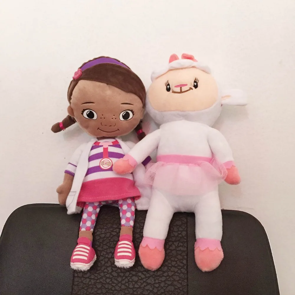 Doc плюшевые игрушки Dottie девушка Lambie sheep Дракон Кот Бегемот Мягкая кукла для