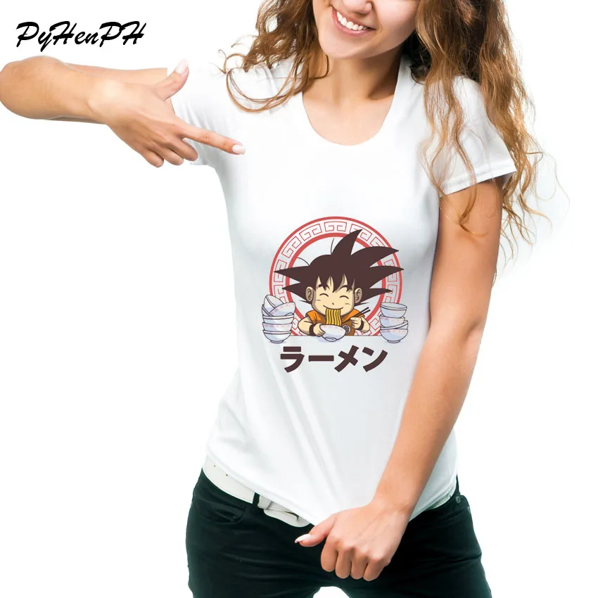 PyHenPH العلامة التجارية لعبة دراغون بول T قميص المرأة لطيف غوكو سايان رامين تي شيرت عارضة كم قصير نحيف النساء المحملة قميص فام قمصان PyHenPH العلامة التجارية لعبة دراغون بول T قميص المرأة لطيف غوكو سايان رامين تي شيرت عارضة كم قصير نحيف النساء المحملة قميص فام قمصان